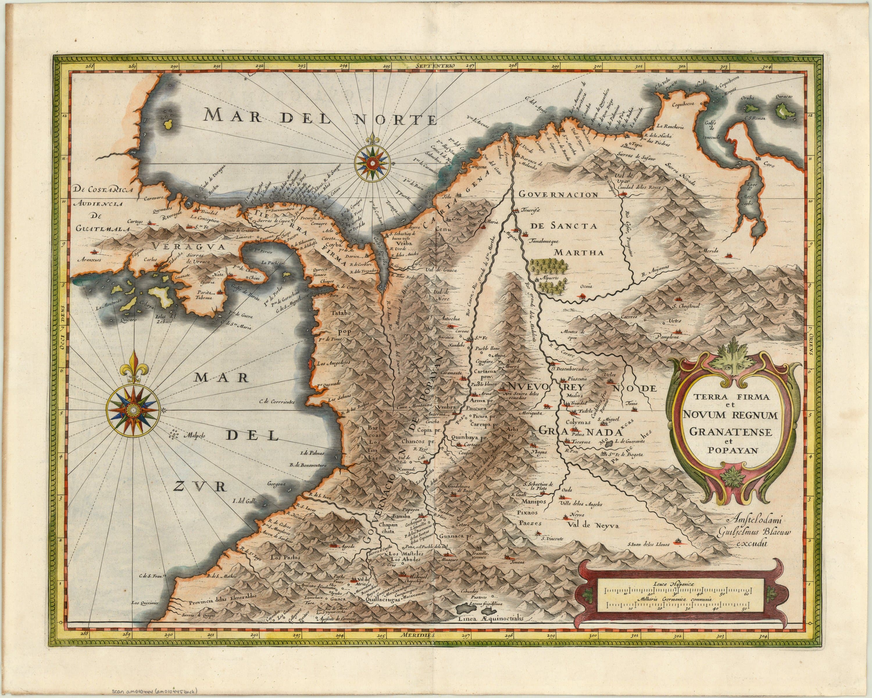 Terra Firma et Novum Regnum Granatense et Popayan