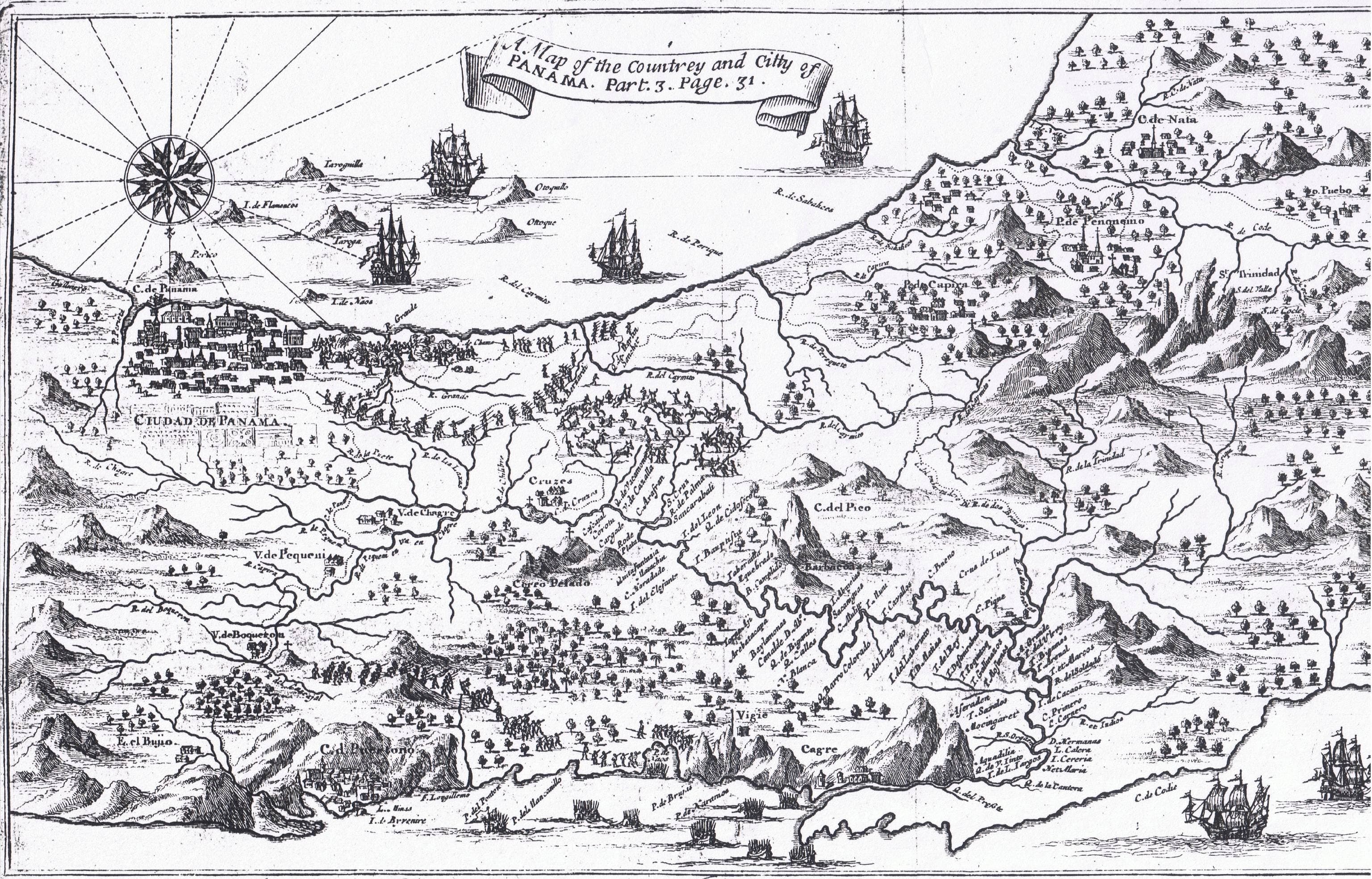 A Map of the Isthmus of Darien & Bay of Panama