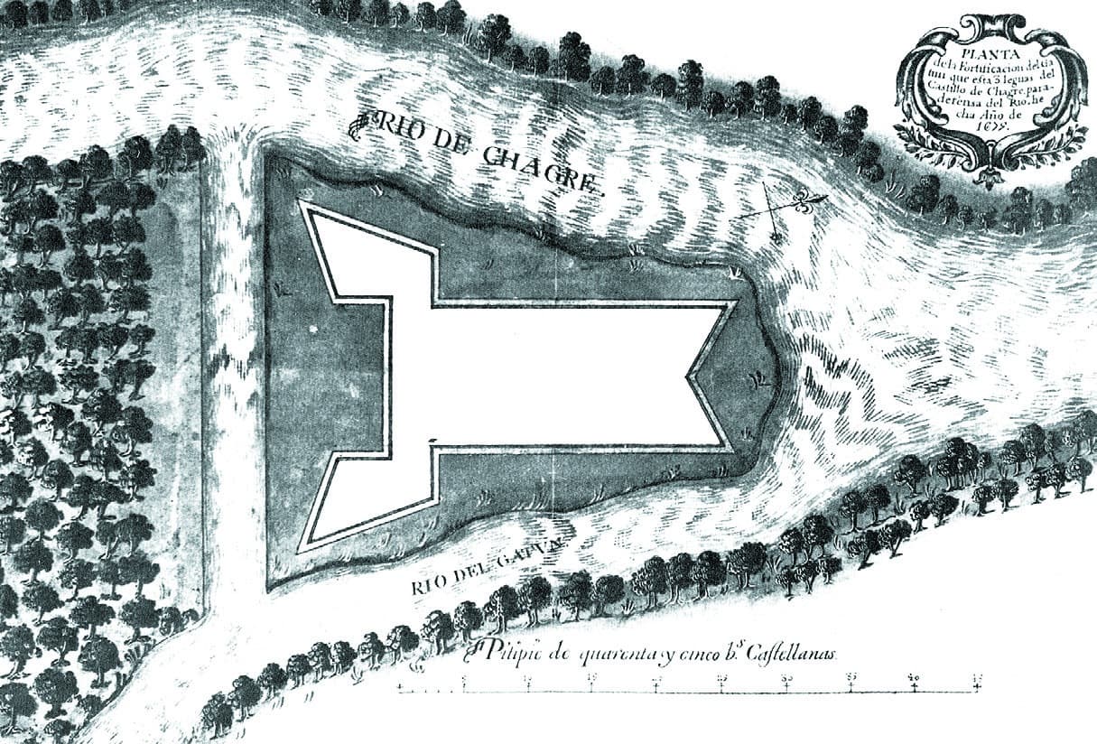Fortificación de Gatún sobre el río Chagres