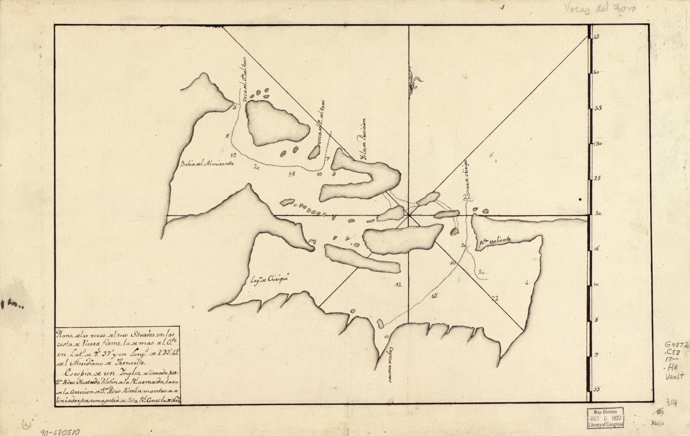 Plano de las Vocas del Toro