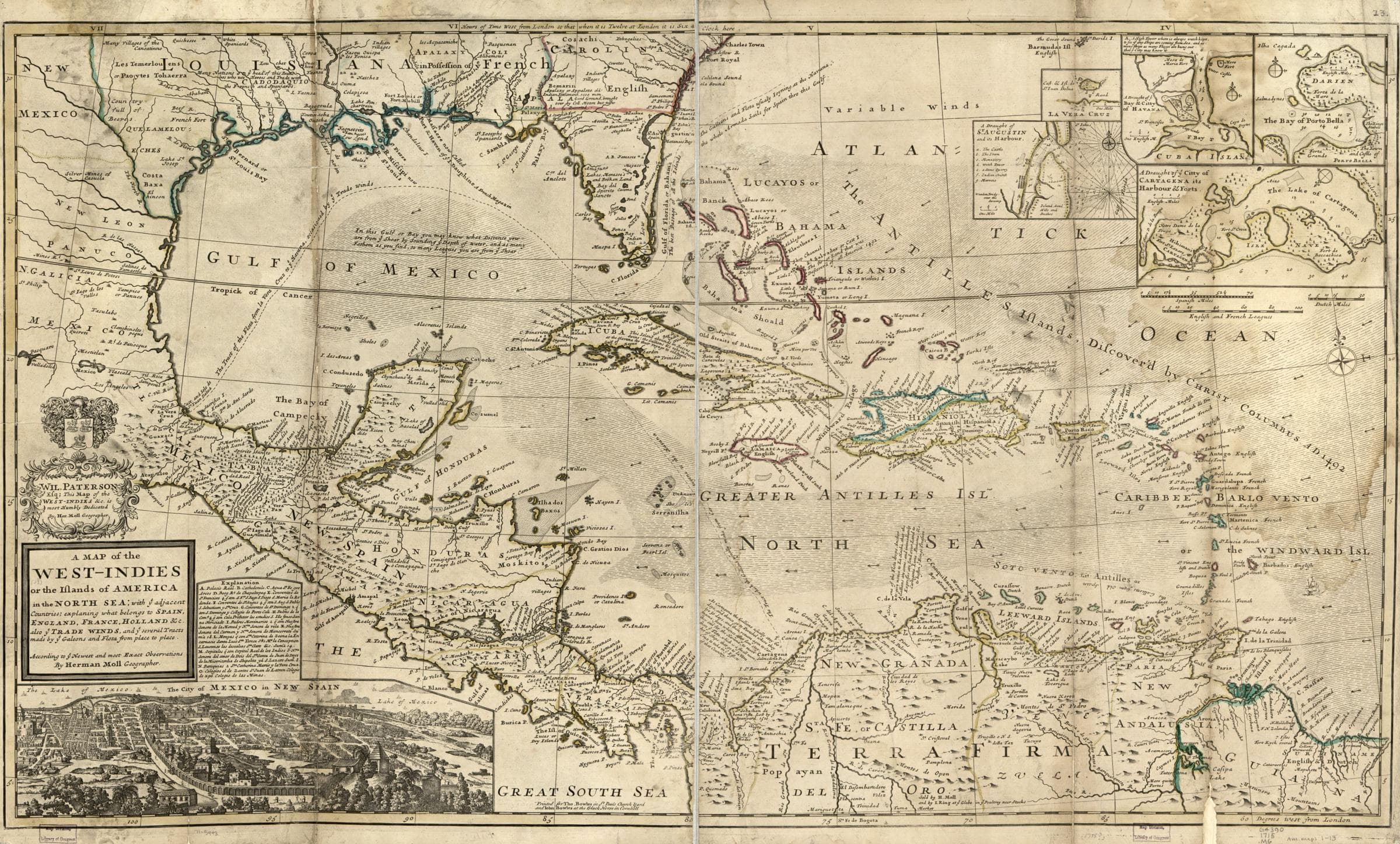 A map of the West-Indies or the islands of America in the North Sea