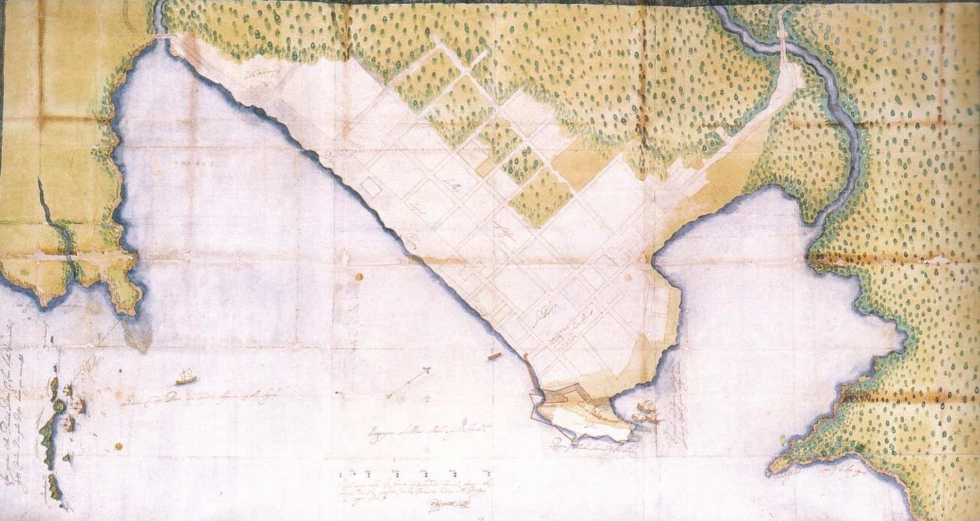 Panamá Viejo, Casas Reales e isla de Perico