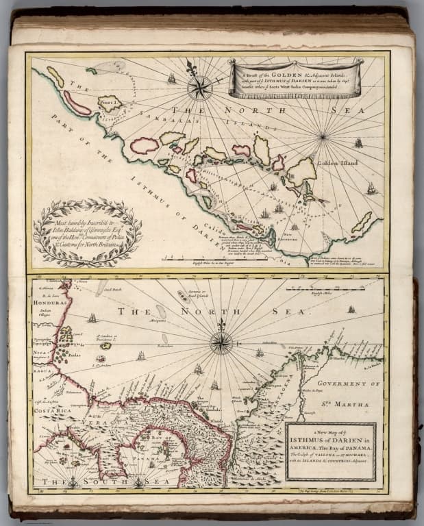 A New Map of the Isthmus of Darien in America, the Bay of Panama